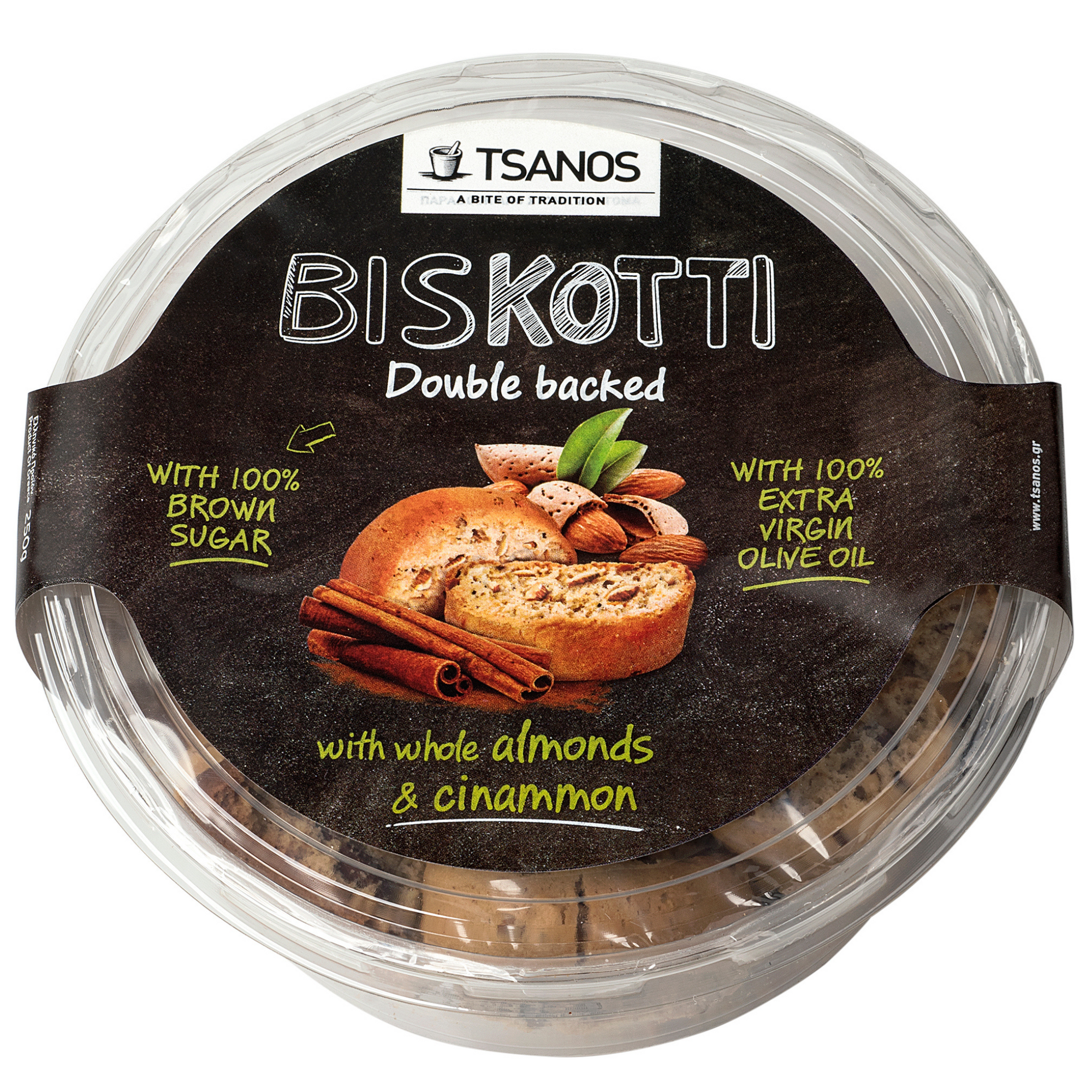 Tsanos Biscotti with Almond & Cinnamon 250g