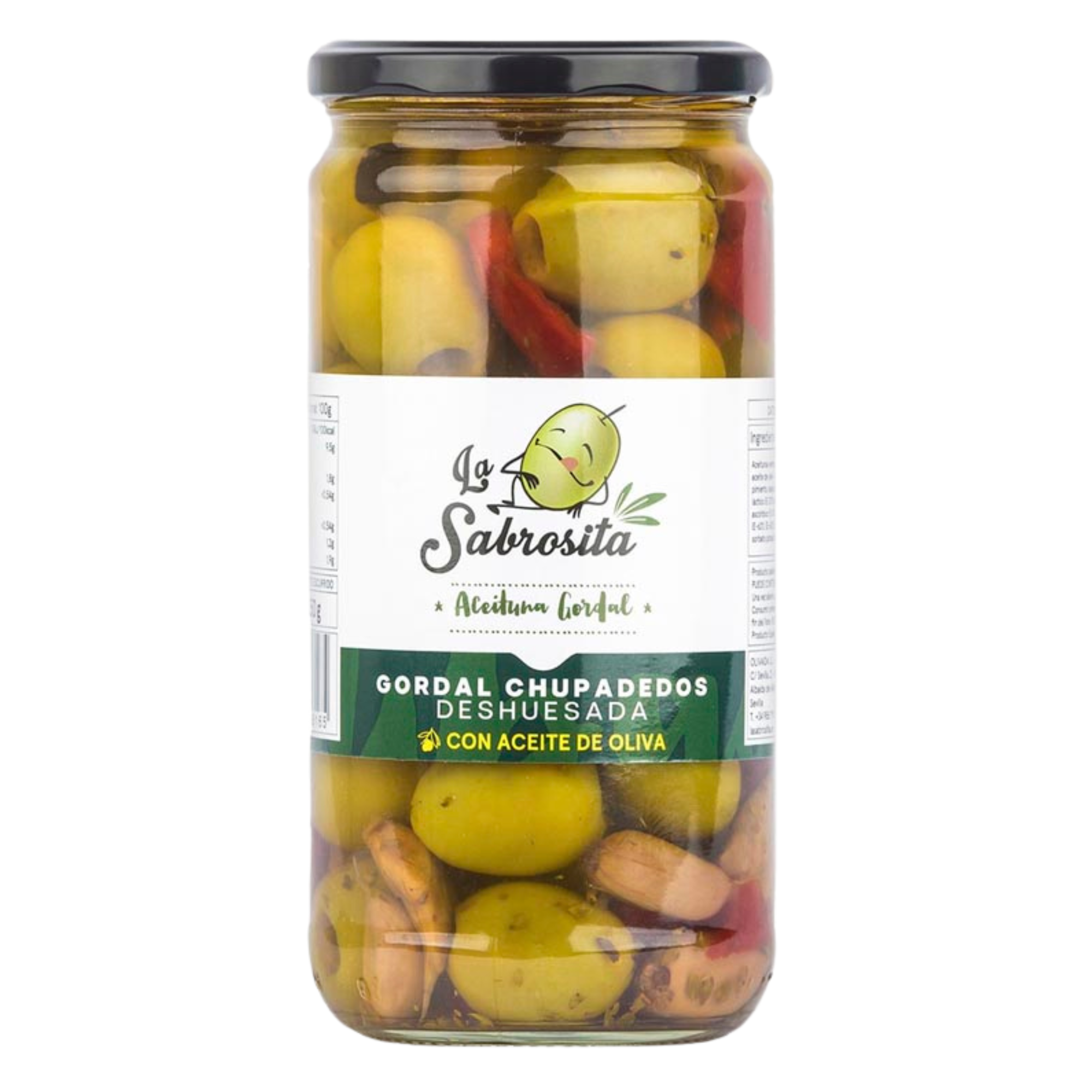 La Sabrosita Gordal Chupadedos Pitted Olives 350g