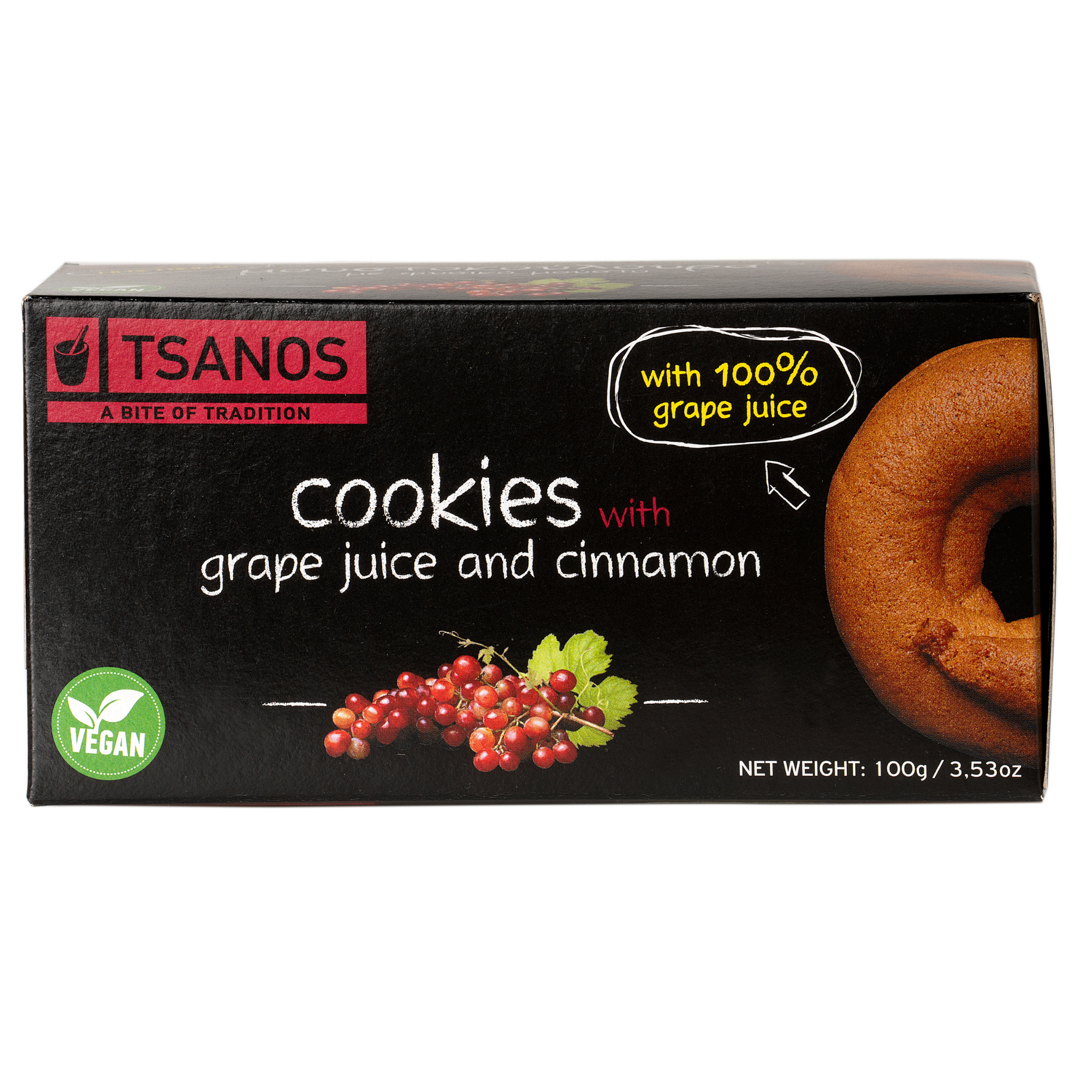 Tsanos Grape Cookies with Cinnamon 100g