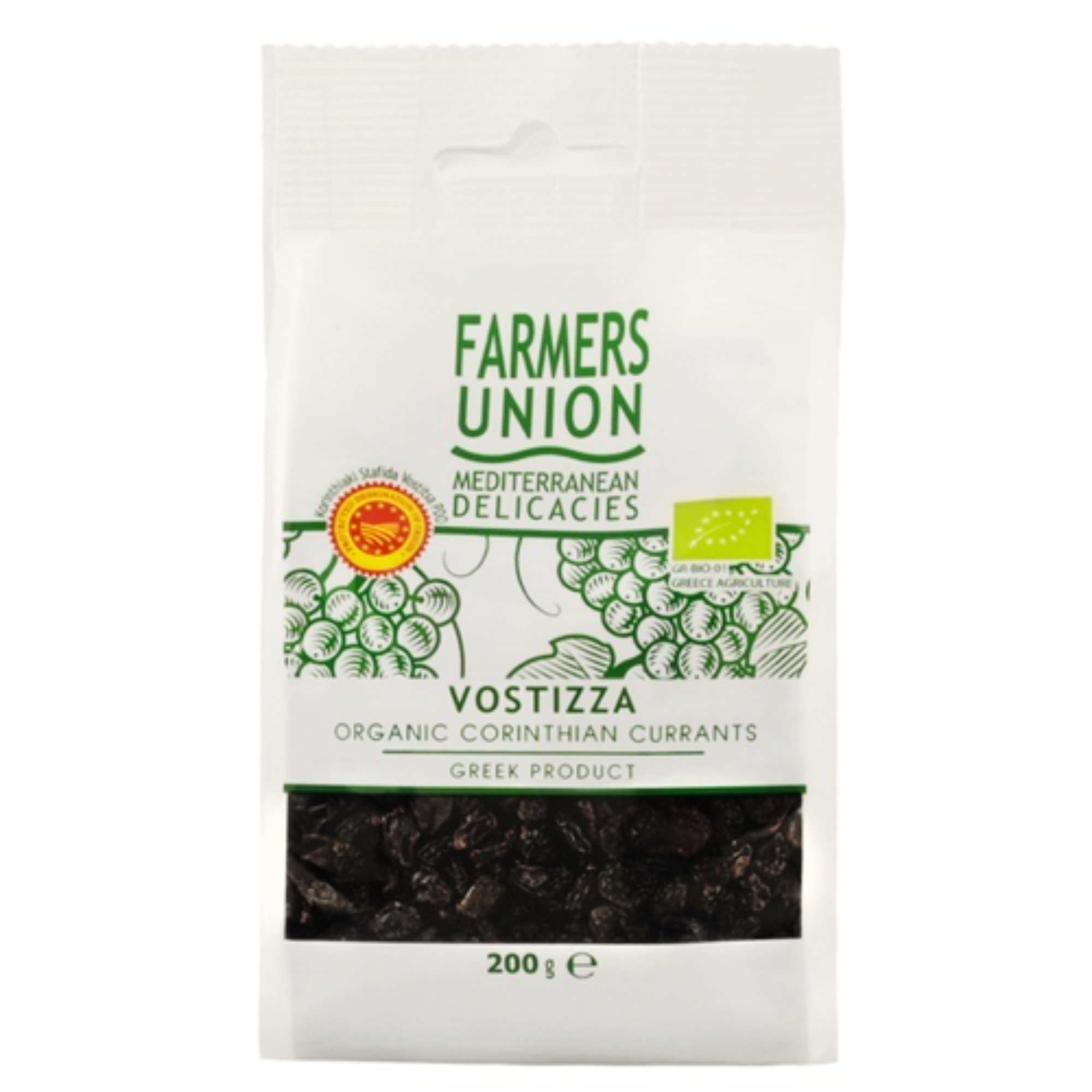 Organic Corinthian Currants Vostizza PDO "Mythical Superfruit" 200g