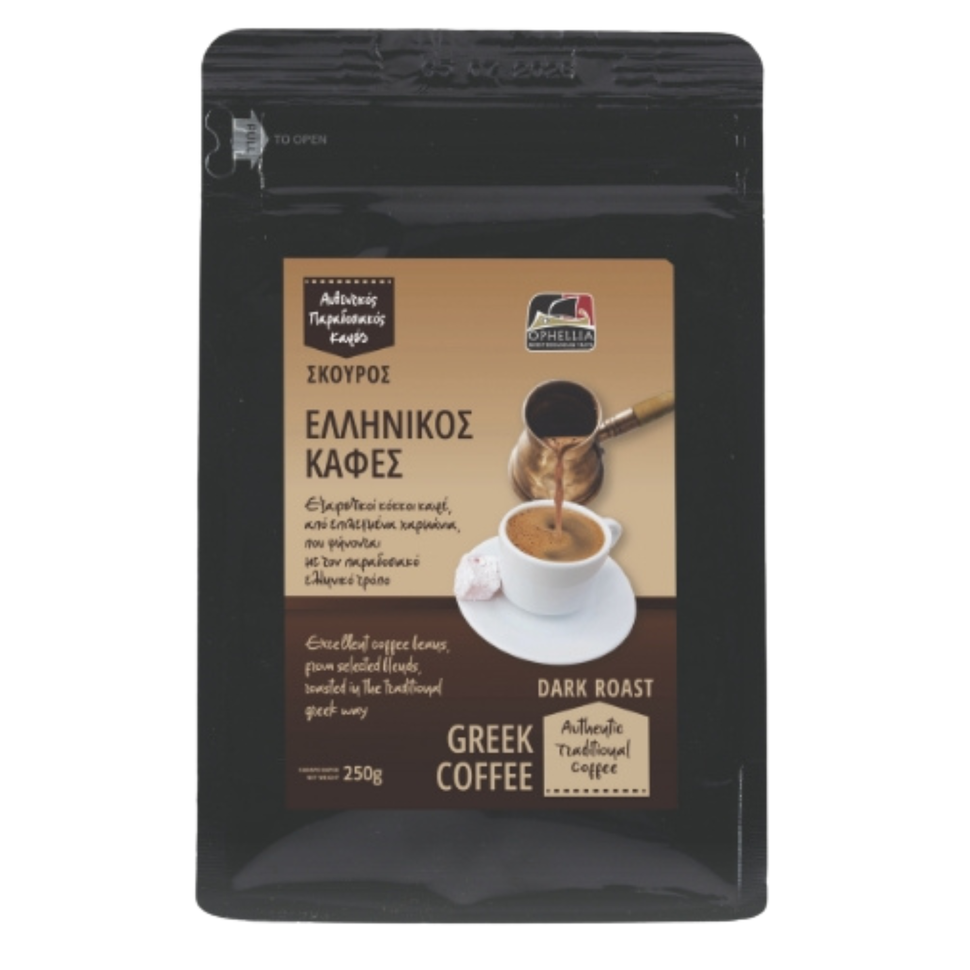 Ophellia Greek Coffee Dark Roast 250g