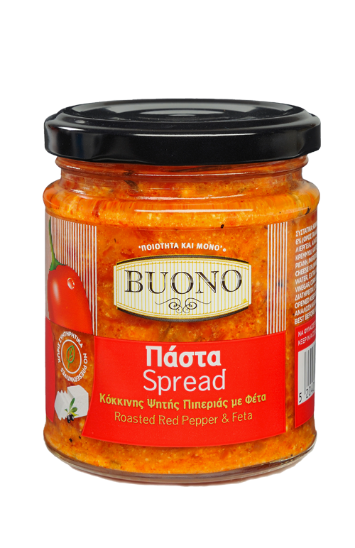 Buono Roasted Red Pepper & Feta Spread 200g