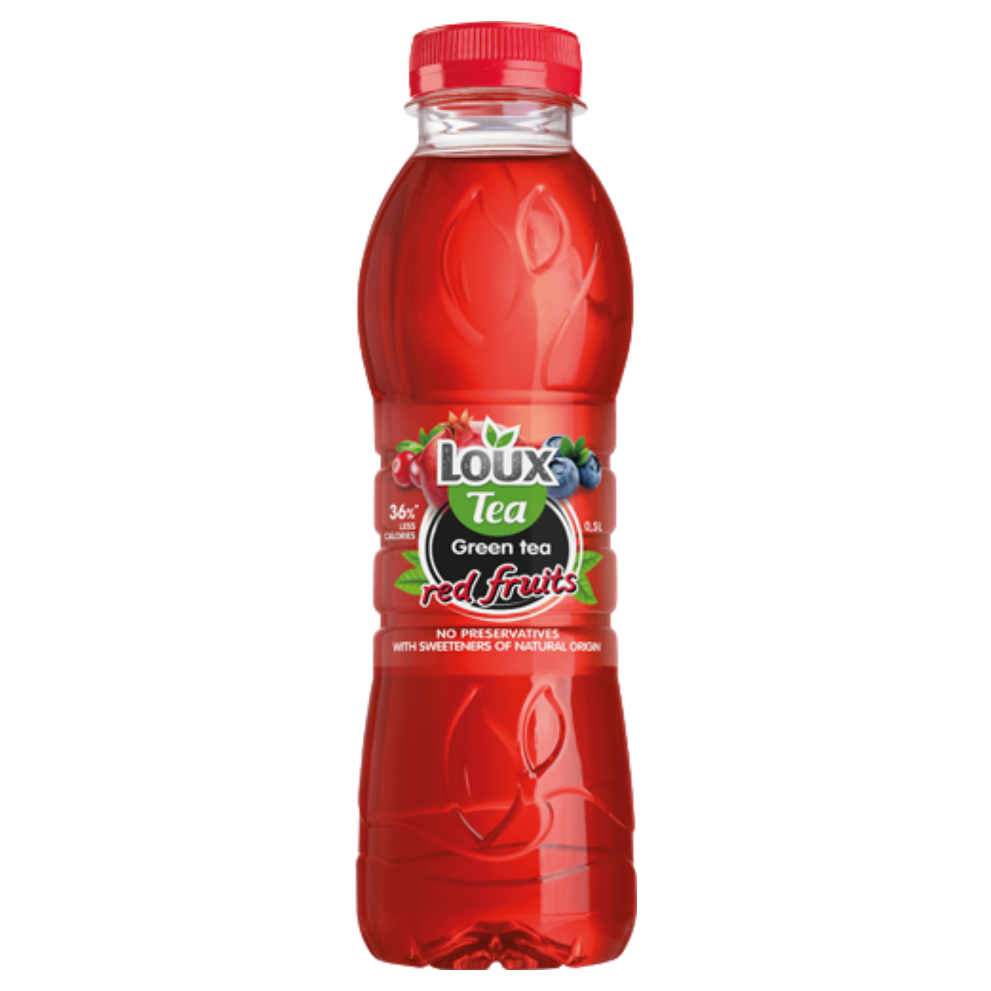 Loux Green Tea Red Fruits 500ml