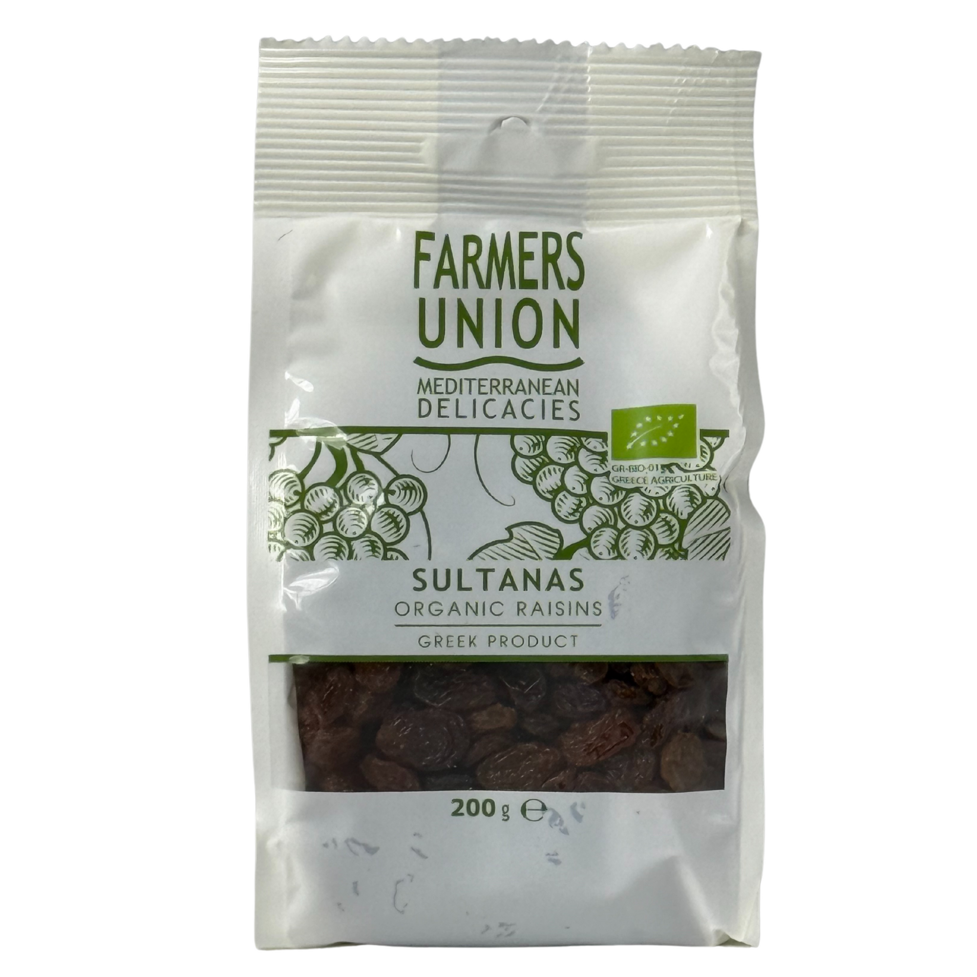Organic Greek Sultanas 200g