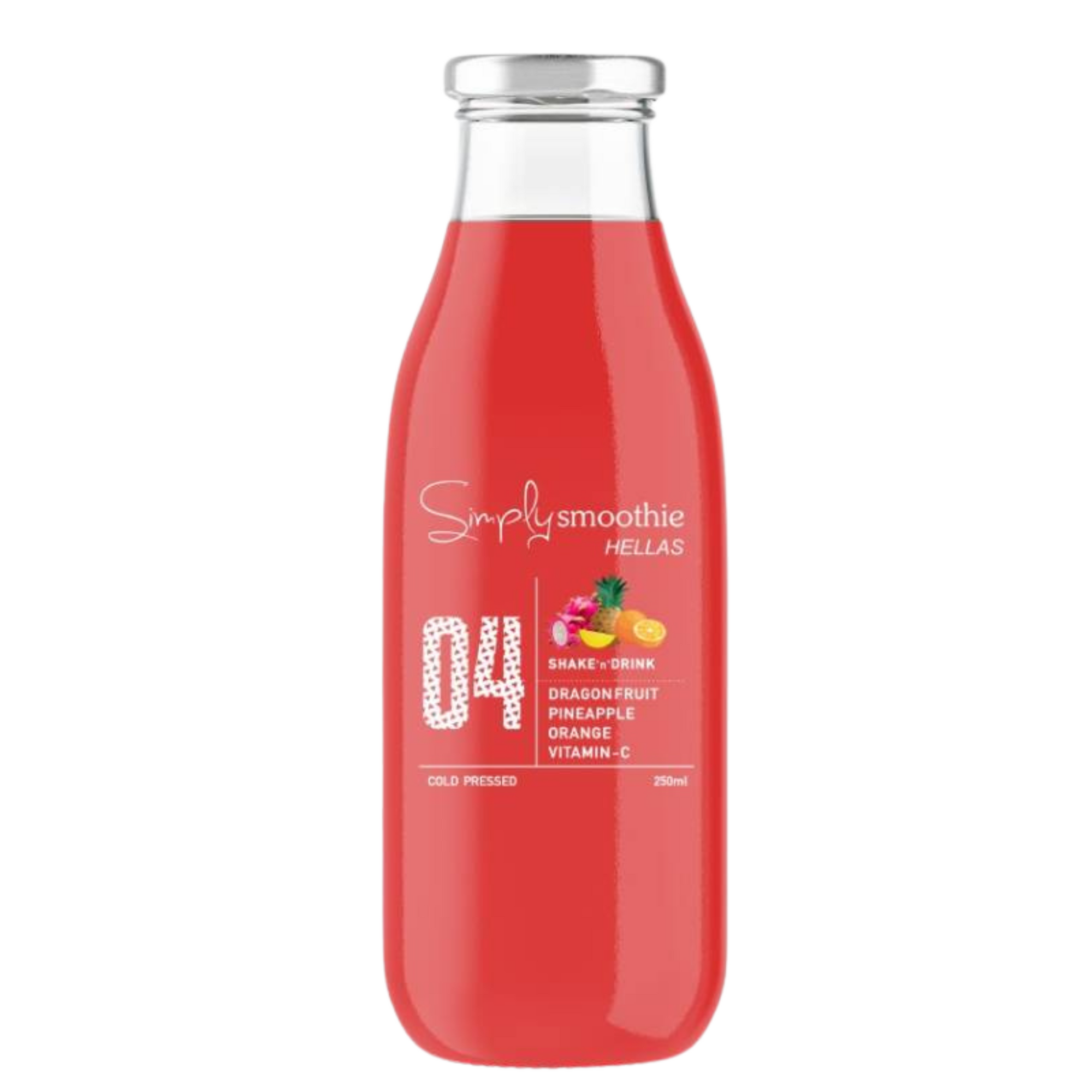 Simply Smoothie 04 Dragonfruit Pineapple Orange 250ml